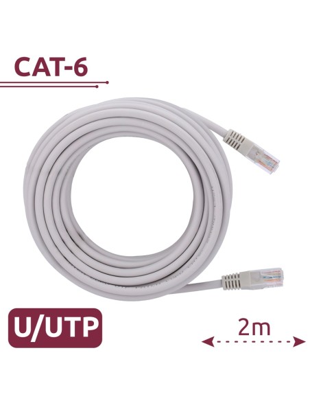 Comprar SAFIRE UTP6-H-2W Cable UTP - Ethernet - Conectores RJ45 - Categoría 6 - 2 m - Color Blanco UTP6-H-2W
