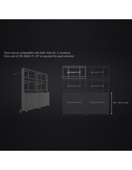 Comprar UNIVIEW UV-HB-SU46-P1-DT Soporte modular videowall - Compatible con UV-MW-A46-B1-E - Compatible con UV-HB-SD46H100-P3 UV