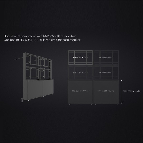 Comprar UNIVIEW UV-HB-SU55-P1-DT Soporte modular videowall - Compatible con UV-MW-A55-B1-E - Compatible con UV-HB-SD55H100-P3 UV