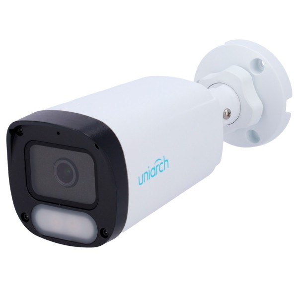 Uniarch UV-IPC-B242-ADF28K-WP Câmera IP Bullet | Uniach - 2 MP | Lente 2,8 mm | MicroSD 512 GB - Luz branca 30 m | WDR 120 dB -