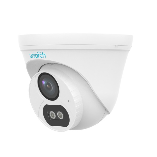 Acheter la caméra IP UNIARCH UV-IPC-T132-AF28-DL-ECO Uniview-Uniarch Turret - 2 MP | Objectif 2,8 mm - IR 30 m | Lumière blanche