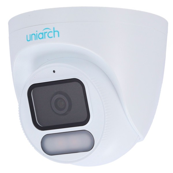 Uniarch UV-IPC-T244-ADF28K-WP IP Camera Turret | Uniach - 4 MP | Lente 2,8 mm | MicroSD 512 GB - Luz branca 30 m | WDR 120 dB -