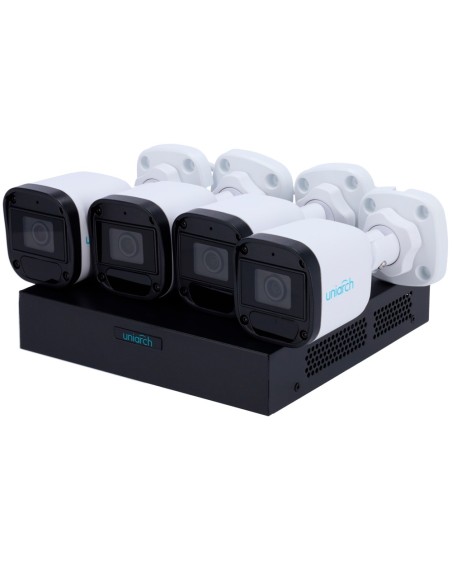 Acquistare UNIARCH UV-KIT118-B42POE Kit di Videosorveglianza Uniarch - NVR 8CH PoE - 4 Telecamere bullet IP67 - 2 MP | 2,8 mm | 