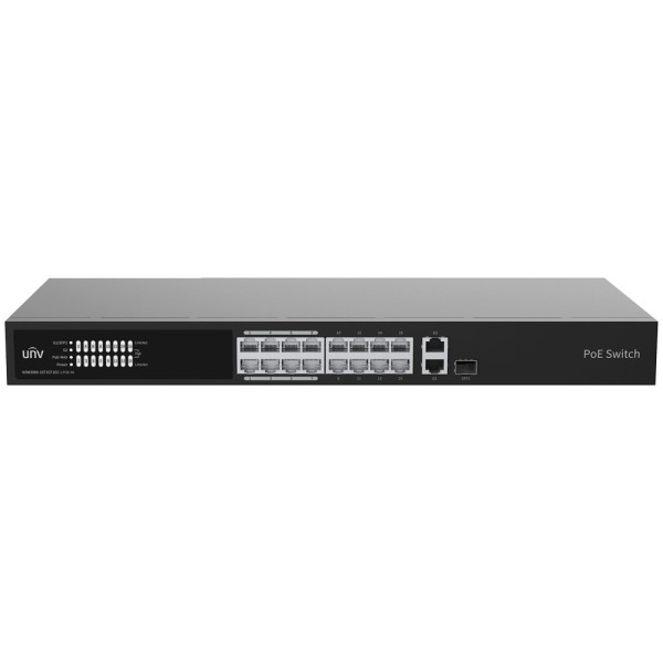 Comprar UNIVIEW UV-NSW3000-16T1GT1GC-LPOE-IN Uniview Switch PoE Cloud Gestionable Capa 2 - 16 PoE802.3af/at + 1 uplink RJ45 +1 u