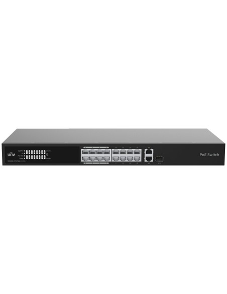 Comprar UNIVIEW UV-NSW3000-16T1GT1GC-LPOE-IN Uniview Switch PoE Cloud Gestionable Capa 2 - 16 PoE802.3af/at + 1 uplink RJ45 +1 u