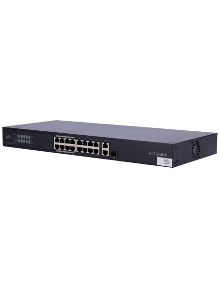 Comprar UNIVIEW UV-NSW3000-16T1GT1GC-POE-IN Uniview Switch PoE Cloud Gestionable Capa 2  - 16 PoE802.3af/at + 1 uplink RJ45 +1 u