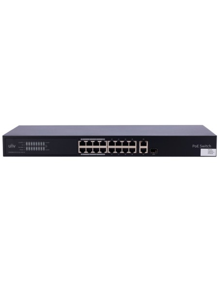 Comprar UNIVIEW UV-NSW3000-16T1GT1GC-POE-IN Uniview Switch PoE Cloud Gestionable Capa 2  - 16 PoE802.3af/at + 1 uplink RJ45 +1 u