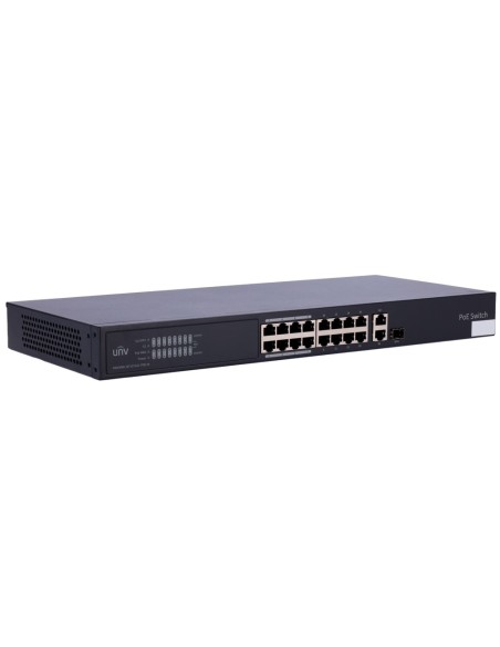 Uniview UV-NSW3000-16T1GT1GC-Poe-in Uniview Switch PoE Cloud Manager Manager Camada 2 - 16 PoE802.3AF / AT + 1 UPLINK RJ45 +1 Up