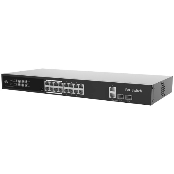 UniView UV-NSW3000-17GT1GP1GC-Poe-in Uniview Switch PoE Cloud Manager Manager Camada 2 - 16 PoE802.3AF / AT + 2 UPLINK RJ45 + 2 