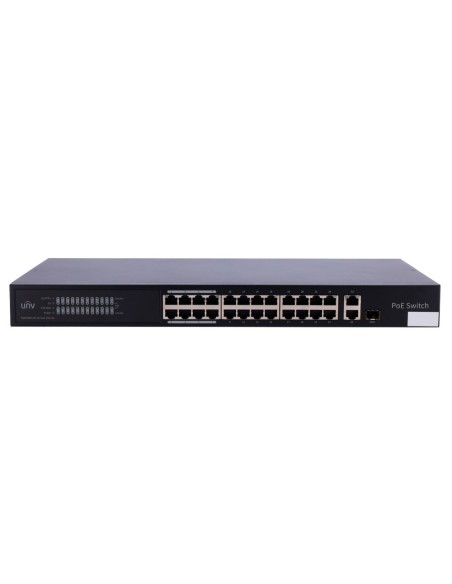 Comprar UNIVIEW UV-NSW3000-24T1GT1GC-POE-IN Uniview Switch PoE Cloud Gestionable Capa 2  - 24 PoE802.3af/at + 1 uplink RJ45 +1 u