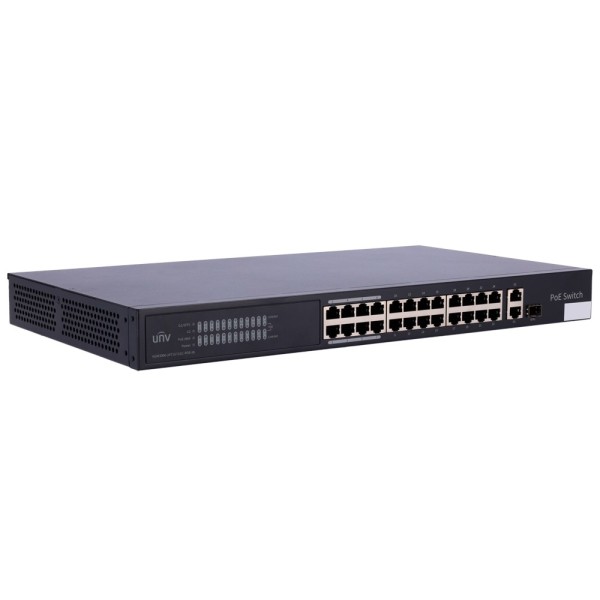 Comprar UNIVIEW UV-NSW3000-24T1GT1GC-POE-IN Uniview Switch PoE Cloud Gestionable Capa 2  - 24 PoE802.3af/at + 1 uplink RJ45 +1 u