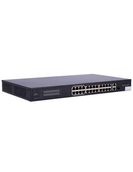 UniView UV-NSW3000-24T1GT1GC-Poe-in Uniview Switch PoE Cloud Manager Camada 2 - 24 PoE802.3AF / AT + 1 UPLINK RJ45 +1 Uplink COM