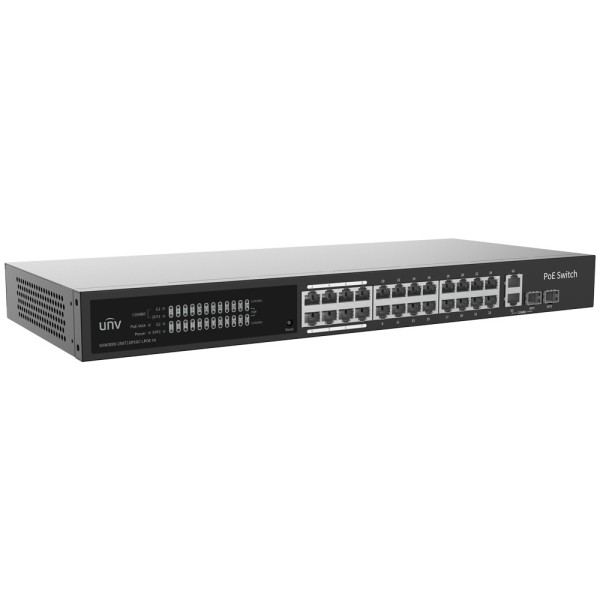 UniView UV-NSW3000-25GT1GP1GC-LPoe-in Uniview Switch PoE Cloud Manager Camada 2 - 24 PoE802.3AF / AT + 2 UPLINK RJ45 + 2 SFP - 2