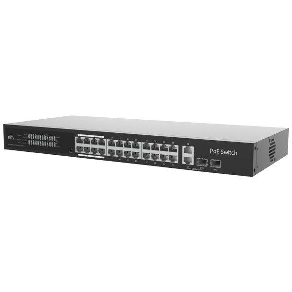 UniView UV-NSW3000-25GT1GP1GC-LPoe-in Uniview Switch PoE Cloud Manager Camada 2 - 24 PoE802.3AF / AT + 2 UPLINK RJ45 + 2 SFP - 2