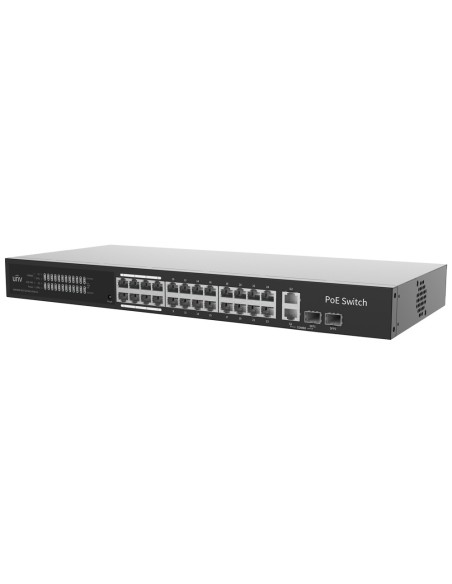 Comprar UNIVIEW UV-NSW3000-25GT1GP1GC-LPOE-IN Uniview Switch PoE Cloud Gestionable Capa 2 - 24 PoE802.3af/at + 2 uplink RJ45 + 2