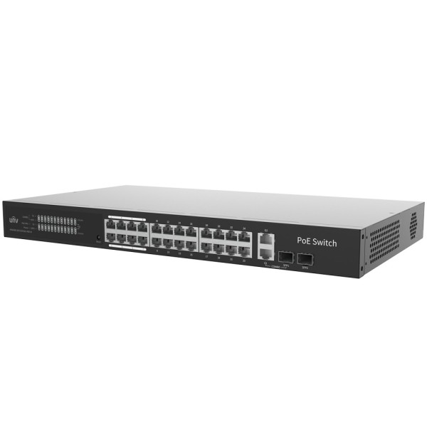 UniView UV-NSW3000-25GT1GP1GC-PoE-In Uniview Switch PoE Cloud Manager Manager Camada 2 - 24 PoE802.3AF / AT + 2 UPLINK RJ45 + 2 