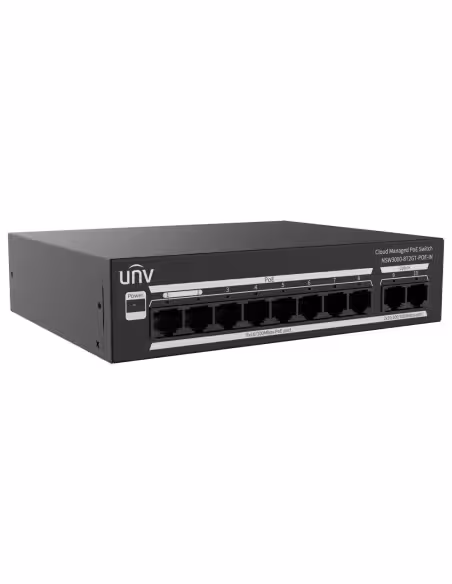 Kaufen UNIVIEW UV-NSW3000-8T2GT-POE-IN Uniview Switch Cloud-verwaltet PoE L2 – 8 PoE-Ports 10/100M + 2 Gigabit-Uplinks – Leistun