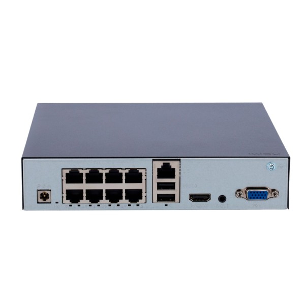 Acquista UNIARCH UV-NVR-108S3-P8-ECO Registratore NVR Uniarch - 8 CH video / 8 CH PoE - Larghezza di banda 64 Mbps - SIP | UMD |