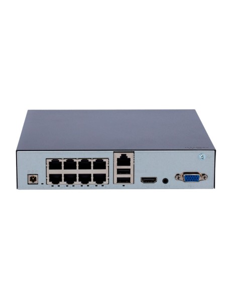 Acheter UNIARCH UV-NVR-108S3-P8-ECO Enregistreur NVR Uniarch - 8 CH vidéo / 8 CH PoE - Bande passante 64 Mbps - SIP | UMD | Rech