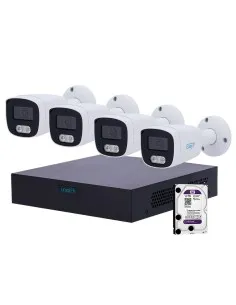 Comprar UNIARCH UV-NVRKIT108B-4 Kit de Videovigilancia Uniarch - NVR 8 canales IP | 1 TB HDD - 4 Cámaras bullet IP67 - Plug &amp