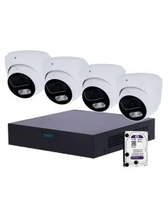 Comprar UNIARCH UV-NVRKIT108T-4 Kit de Videovigilancia Uniarch - NVR 8 canales IP | 1 TB HDD - 4 Cámaras Turret IP67 - Plug &amp