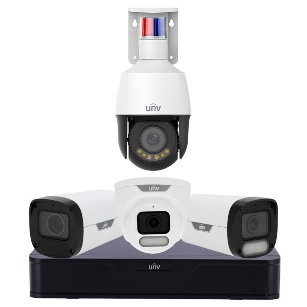 Kaufen UNIVIEW UV-STARTERKIT-01 Videovigilanz-Kit von Uniview – NVR 8CH PoE | AcuSearch | SIP | UMD – Bullet 4 MP Wise-ISP | S