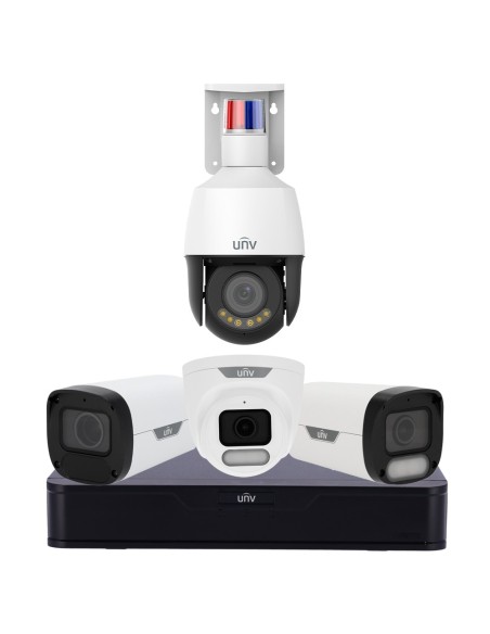 Acquistare UNIVIEW UV-STARTERKIT-01 Kit di videosorveglianza Uniview - NVR 8CH PoE | AcuSearch | SIP | UMD - Bullet 4 MP Wise-IS