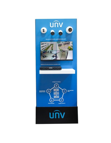 OEM UV-totem Uniview Painel de exposição - CCTV 4K - As tecnologias mais avançadas - Switch com conexão com a Internet - Plug & 