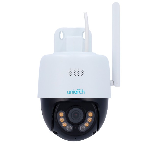 Acheter UNIARCH UV-UHO-P1A-M5F4D Caméra IP PTl WiFi Uniarch - 5 MP | Objectif 4,0 mm | microSD 256 Go - IR 30 m | Lumière blanch