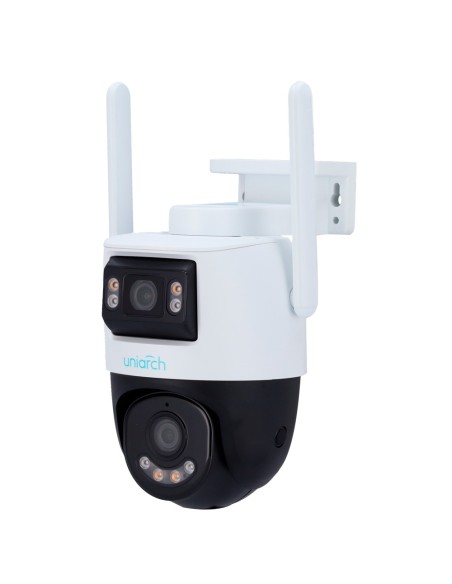 Acheter UNIARCH UV-UHO-P2S-M55F34 Caméra IP WiFi Uniarch | 5 MP - Double objectif 2,8 mm panoramique et 4 mm PTZ - IR 30 m | Lum