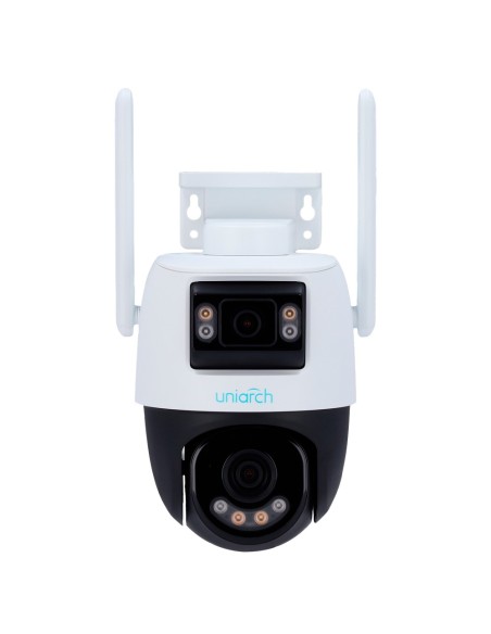 Acheter UNIARCH UV-UHO-P2S-M55F34 Caméra IP WiFi Uniarch | 5 MP - Double objectif 2,8 mm panoramique et 4 mm PTZ - IR 30 m | Lum
