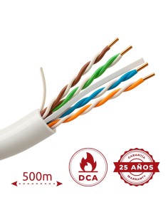 Kaufen UNIVIEW UV-UTP6-500-BC24AWG-DCA-R-W Uniview UTP-Kabel Kategorie 6 – OFC-Leiter, 100 % Kupfer – Durchmesser 24 AWG (0,53 m