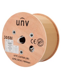 Acheter UNIVIEW UV-UTP6A-300-BC23AWG-DCA-R-W Câble Uniview UTP Catégorie 6A - Conducteur OFC, 100 % cuivre - Diamètre 23 AWG - 0 2