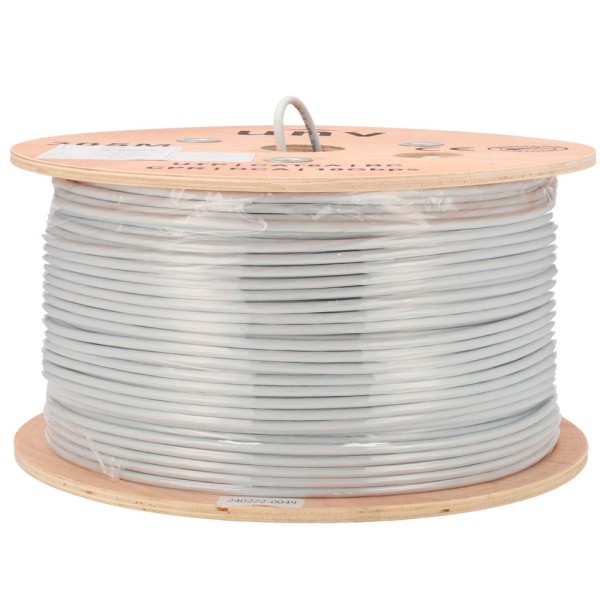 UniView UV-UTP6A-300-BC23AWG-DCA-R-W Uniview Cabo UTP Categoria 6A - Driver OFC, 100% Cobre - Diâmetro 23 AWG-0,55mm - Certif