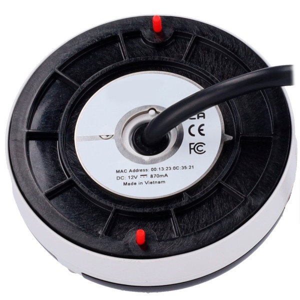 VAC Tecnologia VCA-IPAI345S-FR Tecnologia VAC - Modelo VCA-IPAI345S-FR, IPAI-S Range - Câmera IP Cúpula compacta 5MP IR AI - Res