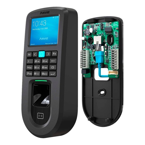 ANVIZ VF30-PRO-MF Access Control e presença PoE - Pegada, Cartão MF e PIN - 3.000 usuários | 100.000 registros - TCP / IP, Wi