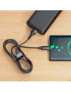 Comprar VEGER VG-AC03 Veger - Cable USB 2.0 para portátiles - USB-A a USB-C - Cubierta de metal, Nylon trenzado  - Longitud 1.2m 2