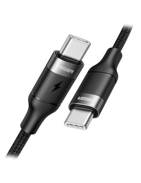 Comprar VEGER VG-CC02 Veger - Cable USB2.0 para portátiles - USB-C a USB-C - Cubierta de metal, Nylon trenzado  - Longitud 1.5m 