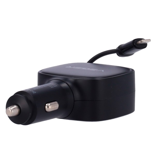 Veger VG-CC89 VEGER - CARRO DE CARRO - 84W PODER - CARGA RÁPIDA PD 30W, QC 18W, 33W PPS - USB-C, USB-A e cabos incluídos