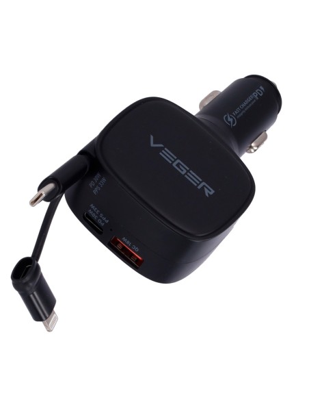 Kaufen VEGER VG-CC89 VEGER – Auto-Zigarettenanzünder – Leistung 84 W – Schnellladen PD 30 W, QC 18 W, PPS 33 W – USB‑C-, USB‑A-A