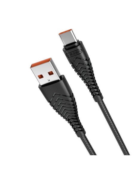 Comprar VEGER VG-V104 Veger - Cable USB2.0  - USB-A a USB-C - Cubierta de plástico, Nylon trenzado  - Longitud 1.2m - Color negr