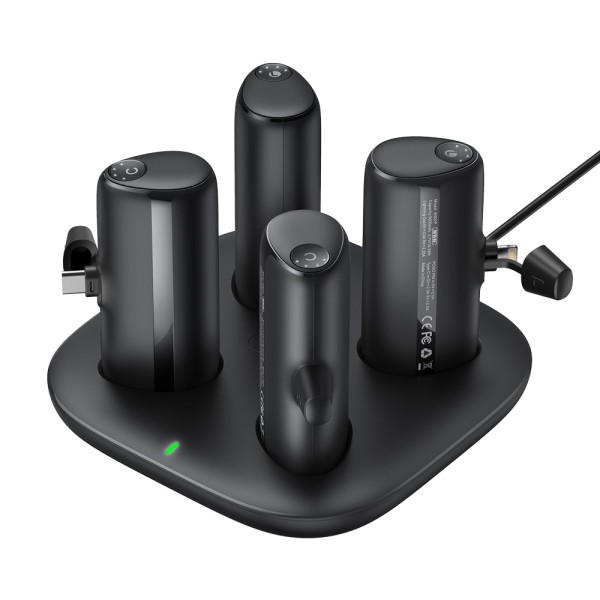 Comprar VEGER VG-W007 VEGER 4 power banks con base de carga - Capacidad 5000mAh / Power bank - Entradas POGO Pin, USB-C, Conecto