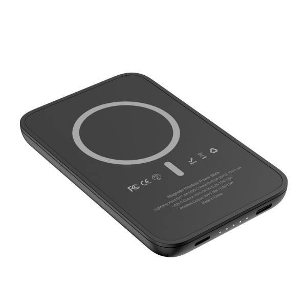 Acheter VEGER VG-W0553P VEGER Batterie externe magnétique sans fil - Capacité 5000 mAh - Entrées USB-C, Lightning - Sorties USB-