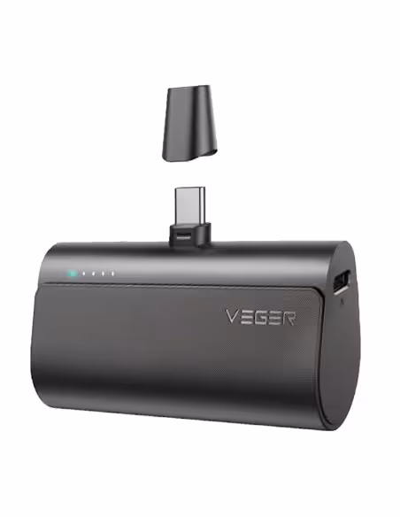 Kaufen VEGER VG-W0556 VEGER Mini-Powerbank – Kapazität 5000 mAh – USB-C-Eingang, USB-C-Anschluss – Ausgang: USB-C-Anschluss – LE