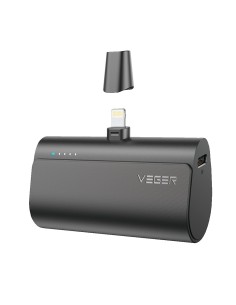 Comprar VEGER VG-W0556P VEGER Mini Power bank con LEDs carga - Capacidad 5000mAh - Entrada USB-C - Salida Conector Lightning - C