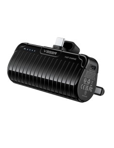 Vger VG-W0558 Veger Mini Bank com LED Let - Capacidade 5000mAh - Entradas USB-C, Conector USB-C - Conector USB-C