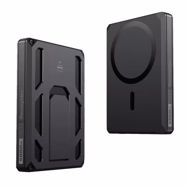 Acheter VEGER VG-W0582 Power Bank avec portefeuille magnétique - Capacité 5000mAh - Entrée USB-C - Sorties USB-C et sans fil - C