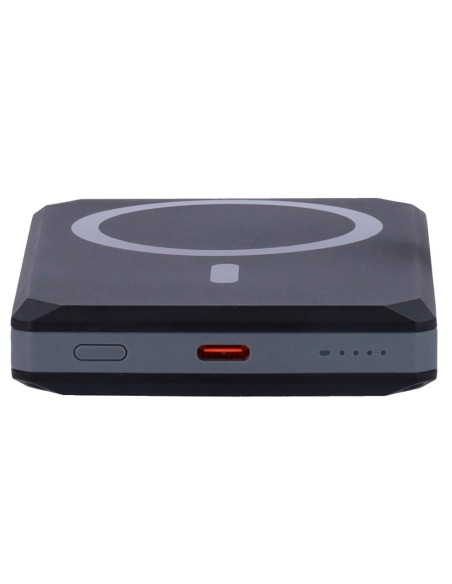 Veger VG-W0582 Banco de Potência com carteira magnética - capacidade de 5000mAh - Entrada USB-C - USB-C e partidas sem fio - cer