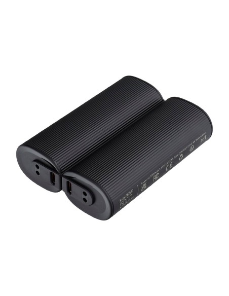 Veger VG-W0587 Banco de Energia - Aquecedor de Mão Incluído - 5000mAh Capacidade - Entrada e Saída USB-C - Cor Preto - Policial