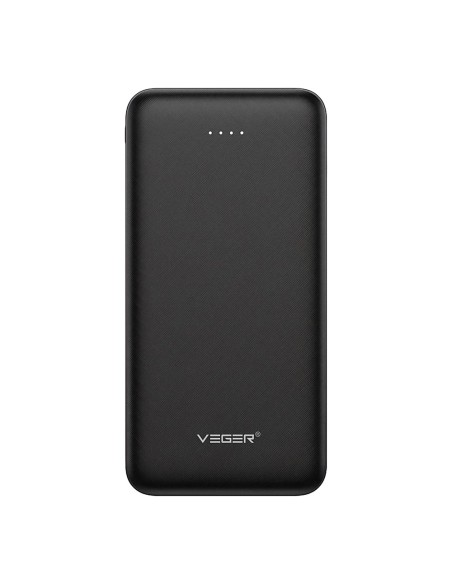 Veger VG-W1065 Veger Power Bank - 10000mAh Capacidade - Micro USB-C e 2x USB-A Bilhetes - Micro USB-C e 2x USB-A - 3 DIS